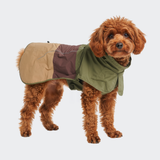 Dog Raincoat - Green Brown||size:S,M