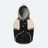 Chaqueta universitaria para perros - Negra