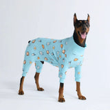 Human Pyjama Top - Breakfast - Blauw