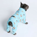 Human Pyjama Top - Breakfast - Blauw