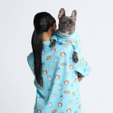 Human Pyjama Top - Breakfast - Blauw