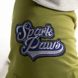 Chaqueta universitaria para perros - Verde