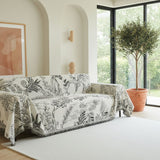 Pet Couch Cover - Lily of The Valley Black