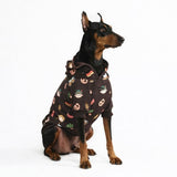 Germany Hoodie Dark Brown||size:4XL,5XL