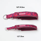 Collar Martingale acolchado – Camuflaje fucsia