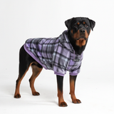 Purple Plaid Hoodie||size:4XL,5XL