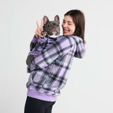 Moletom Humano Xadrez Roxo