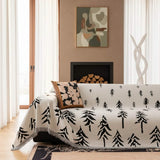 Pet Couch Cover - Pine Trees White