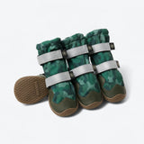 Flex Shell Waterproof Dog Boots - Green Camo