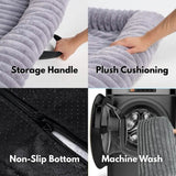 Beruhigendes Flauschiges Sofa-Schonbezug Hundebett - Grau
