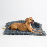 Beruhigendes Flauschiges Sofa-Schonbezug Hundebett - Grau