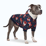 Christmas Dog Hoodie - Black Howdy Holidays||size:3XL