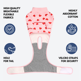 Pink Hearts Surgical Suit||size:S,M,L,XL,2XL,3XL,4XL,5XL