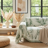 Leaves Green Couch Cover