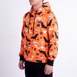 Halloween Orange Hoodie||size:L,XL,2XL