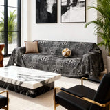 Rustic Boho Black Couch Cover