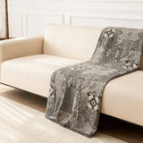 Rustic Boho Grey Couch Cover