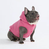 Teddy Sherpa Jas - Donkerroze