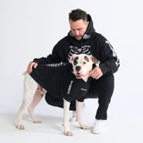 Halloween Dog & Human Matching Hoodie Set – Reflective Skeleton