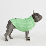 Suéter de punto de trenzas para perros - Verde menta