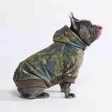Concrete Wood Dog Hoodie - Moss