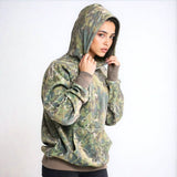 Concrete Wood Human Hoodie - Moss