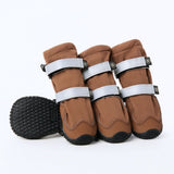 Botas de agua para perro, Zapatos impermeables para perro - Marrón