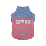 Blue Rose Plush Fleece Dog Sweater||size:S,M,L,XL,2XL,3XL,4XL