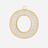 Etiqueta de joyería con letra inicial - O