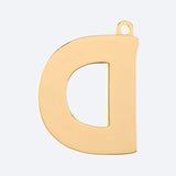 Eerste letter sieradenlabel - D