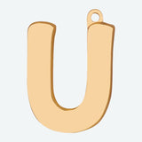 Etiqueta de joyería con letra inicial - U