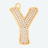 Etiqueta de joyería con letra inicial - Y