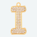 Etiqueta de joyería con letra inicial - I