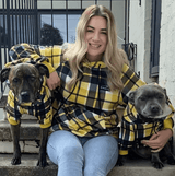 Sudadera a Cuadros para Humanos - Cuadros amarillos