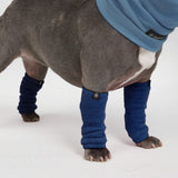 Stretchy Fleece Dog Leg Warmer Sleeves - Navy