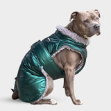 Slip-on Insulated Jacket - Metallic Green