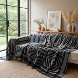 Pet Couch Cover - Boho Dark Grey