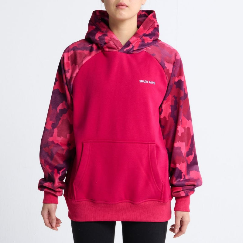 Fuchsia Camo Human Hoodie