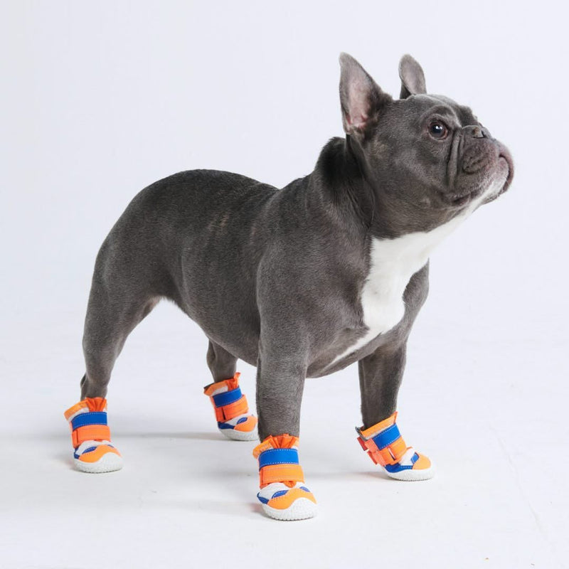 Hot Pavement Pawtector Dog Shoes - Orange Blue