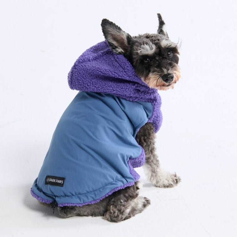 Reversible Sherpa Jacket - Purple and Blue