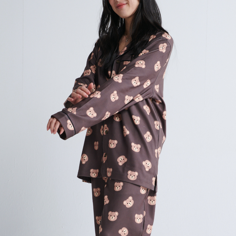 Human Pajama Top - Bear Black