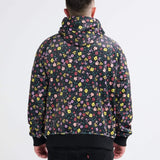 Vintage Flower Black Hoodie