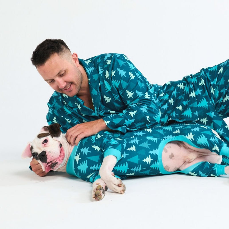 Dog Christmas Pajama - Pine Trees