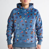 De VS hoodie voor mensen – Blauw