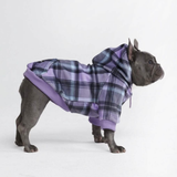 Purple Plaid Hoodie||size:L,XL