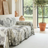 Pet Couch Cover - Lily of The Valley Black