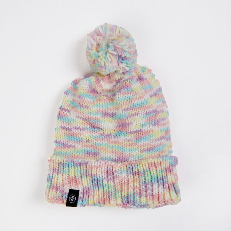 Knit Matching Human Pom Hats