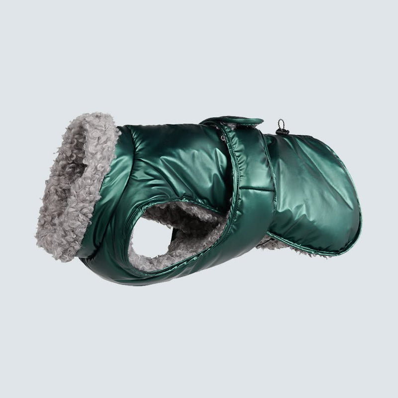 Slip-on Insulated Jacket - Metallic Green