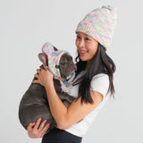 Human Pompom Hat - Pastel Icing