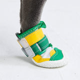 Hot Pavement Pawtector Dog Shoes - Green Yellow